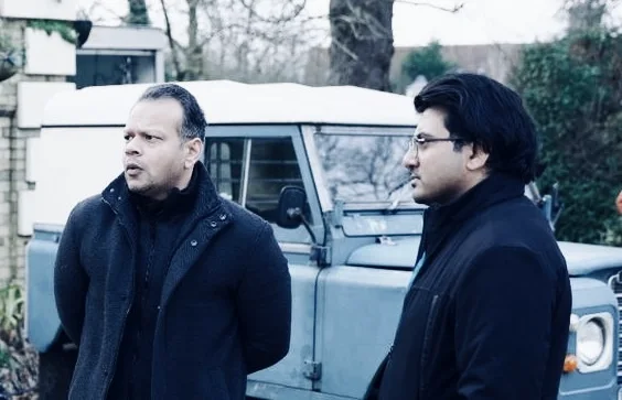 Oddball colleagues together on a UK production location